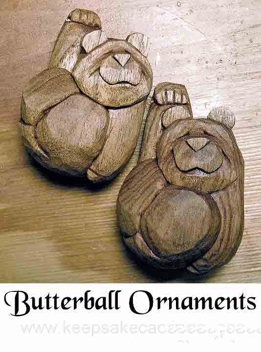 butterball ornament two carvings